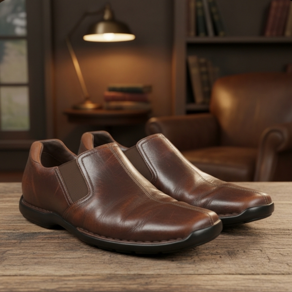 Cole Haan Leather Slip On Shoes Mens Sz 11